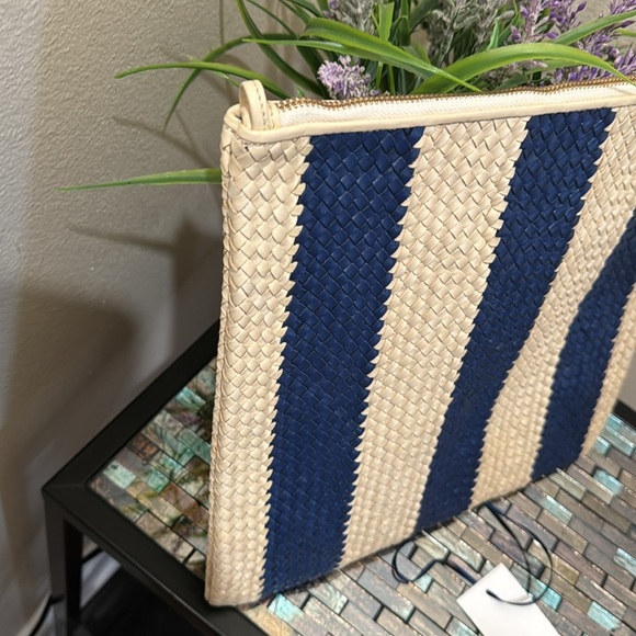 Clare .V Foldover Woven Leather Clutch - Picture 13 of 17